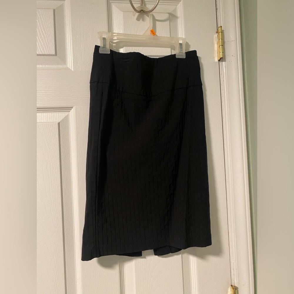 Black striped body-con pencil skirt size medium